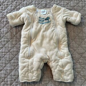 Baby Merlins Magic Sleepsuit Cream Large 6-9 Months 18-21 lbs